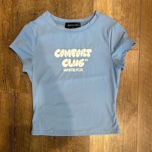 White Fox comfort club tee, size small